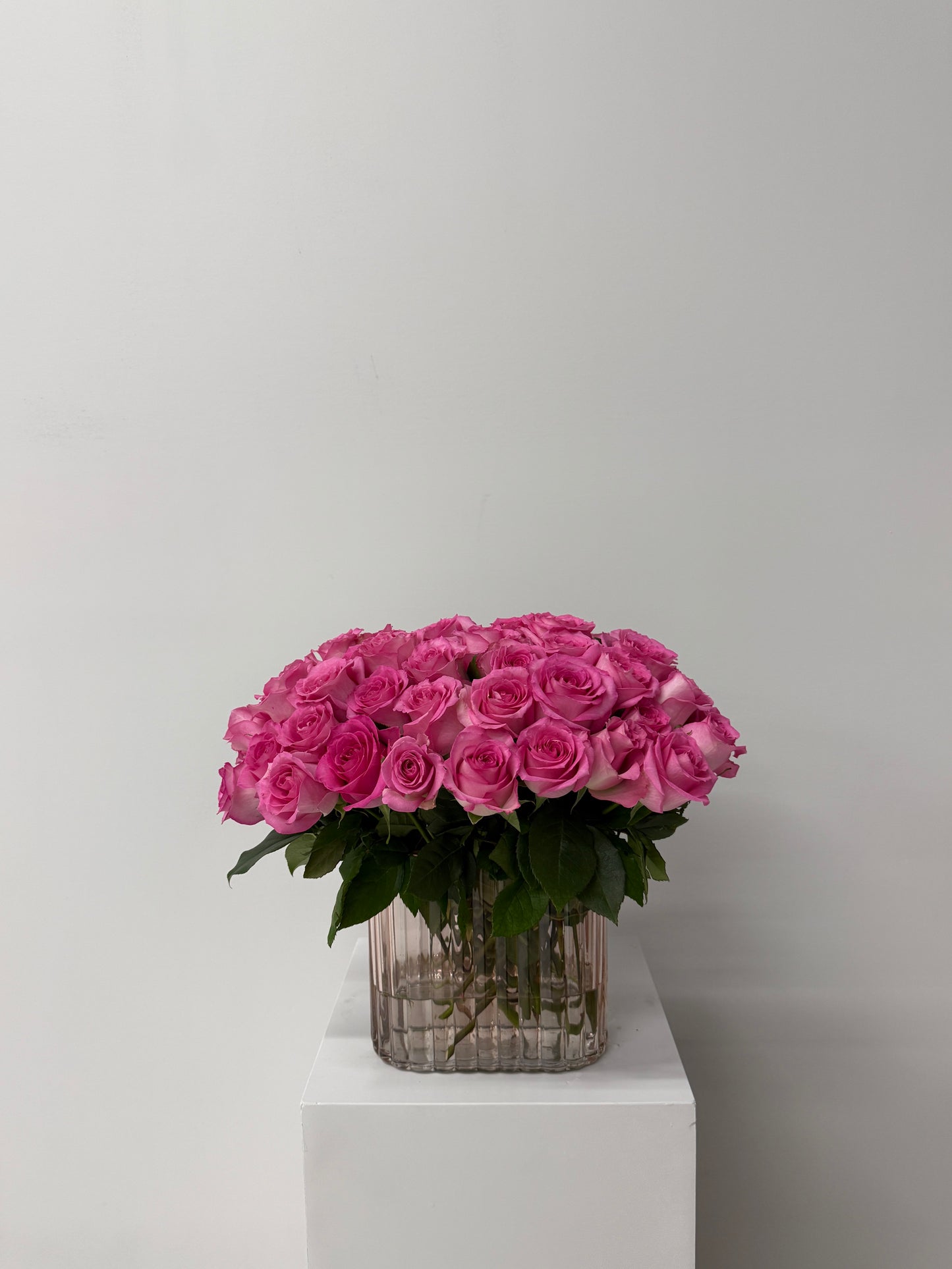 Fluted Rose Vase